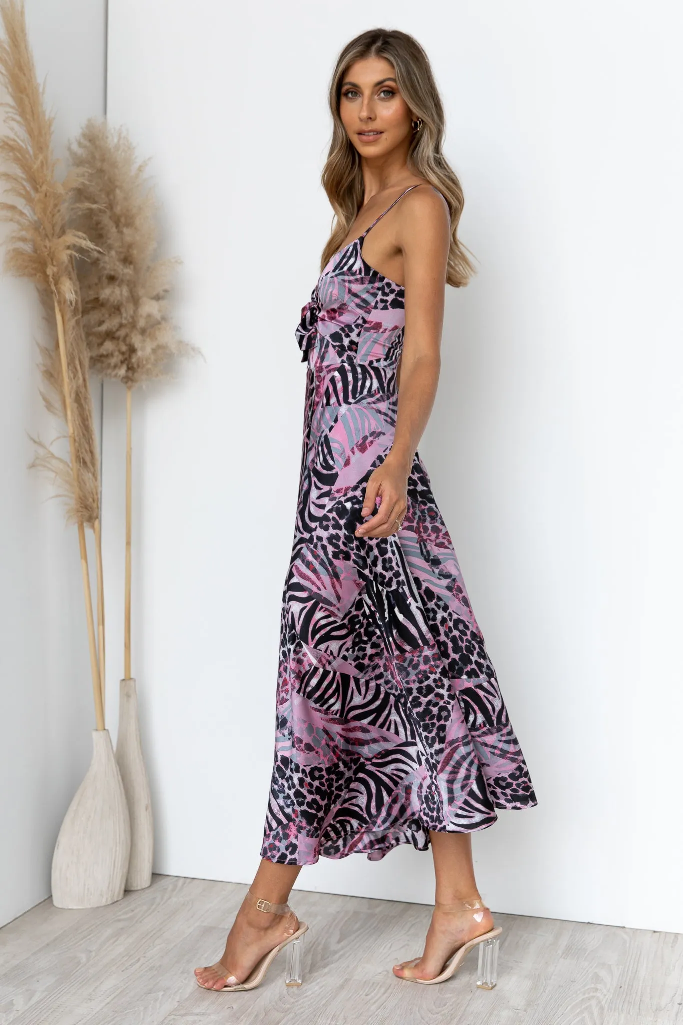 Zazu Dress - Animal/Purple